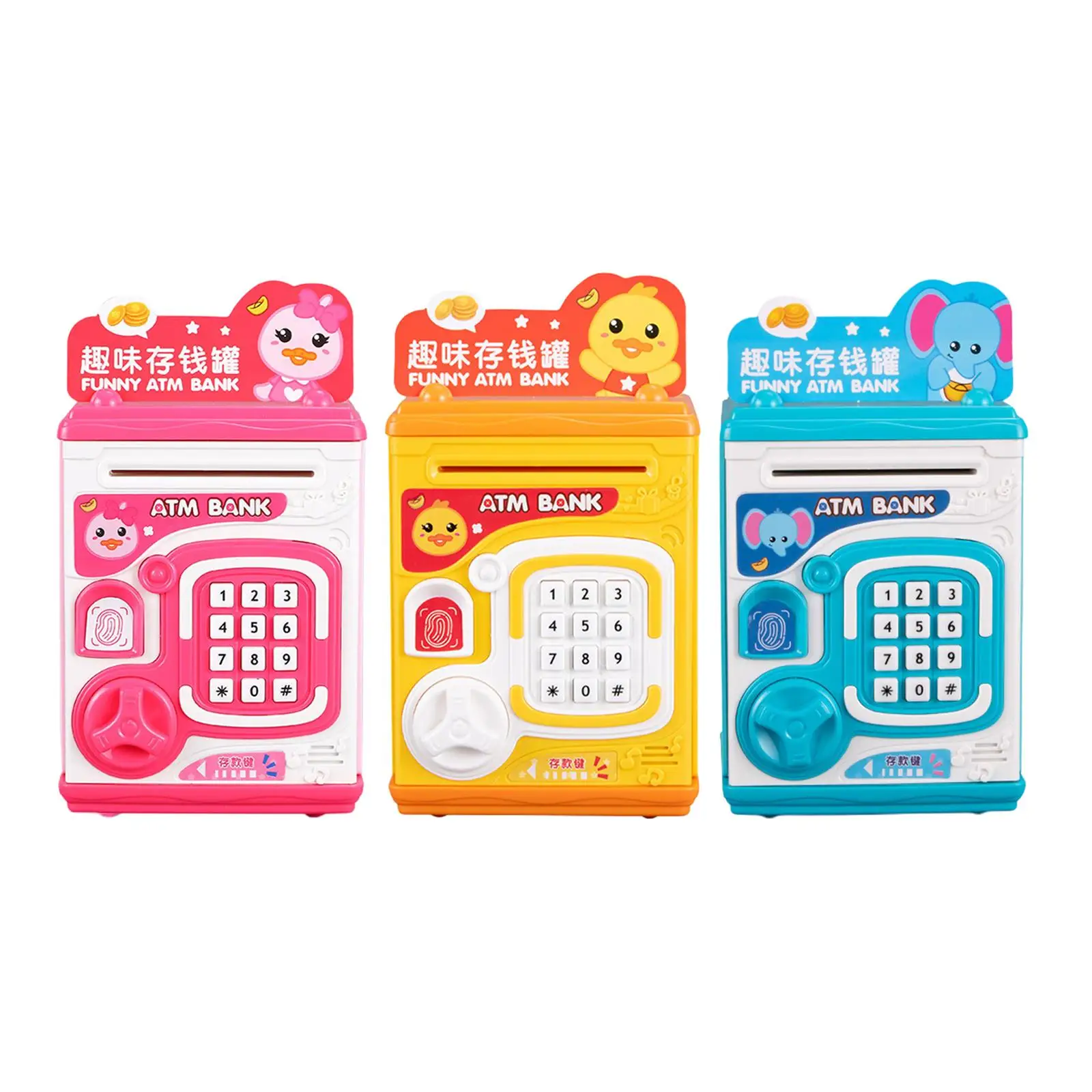 

Electronic Piggy Bank Safe Bank Box Automatic Money Bank Battery Powered Saving