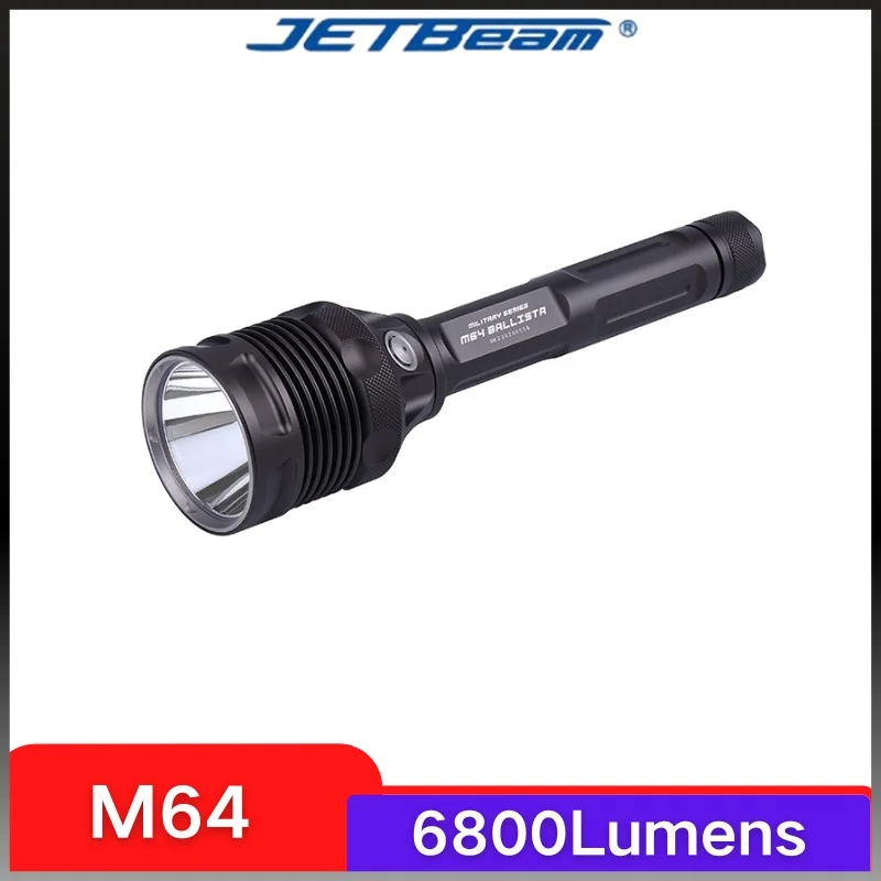 

JETBeam M64 Hunting Flashlight 21700 6800LM LED Torch Ultra Powerful Rechargeable Light Tactical Camping Lamp