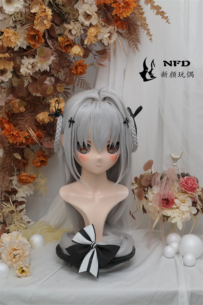 

(NFD002) Full head super sweet female resin crossdressing Doll kig cosplay kigurumi mask