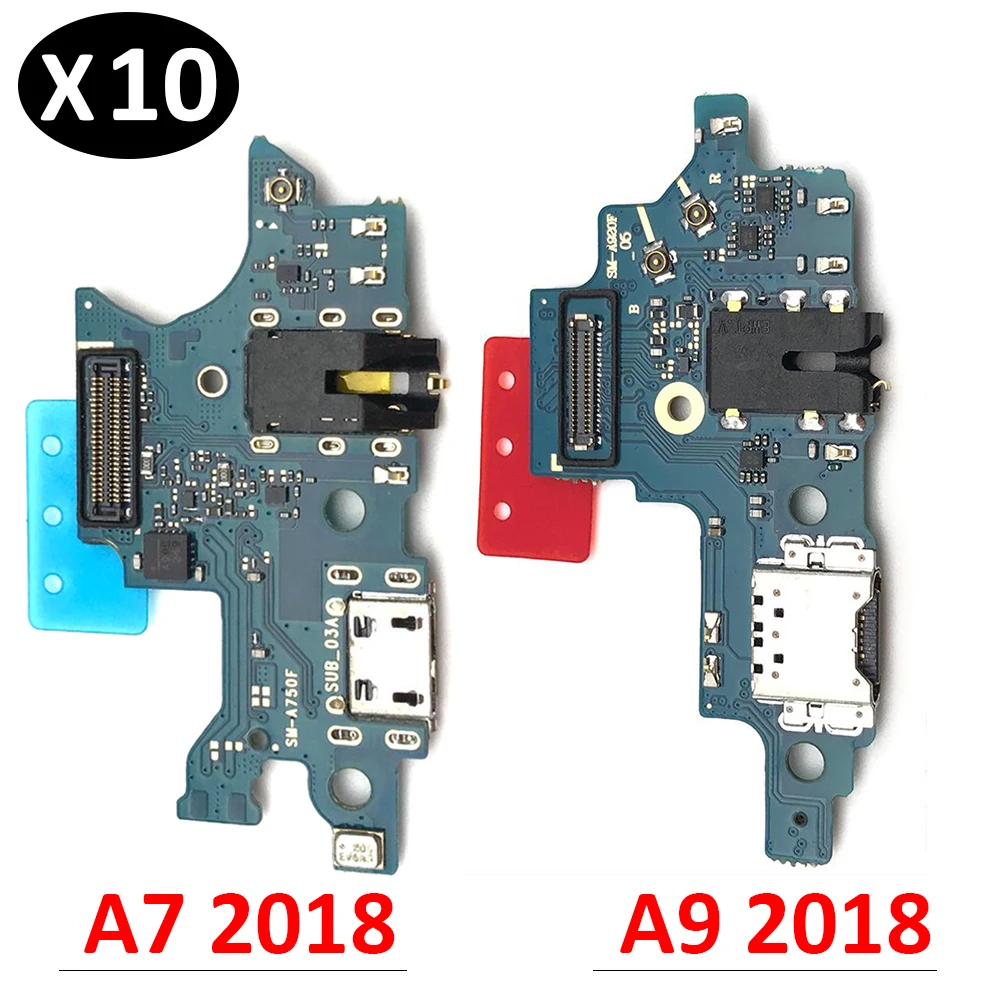 

10Pcs, Dock Connector USB Charger Charging Port Flex Cable Microphone Board For Samsung Galaxy A7 A9 2018 A750 A750F A920 A920F