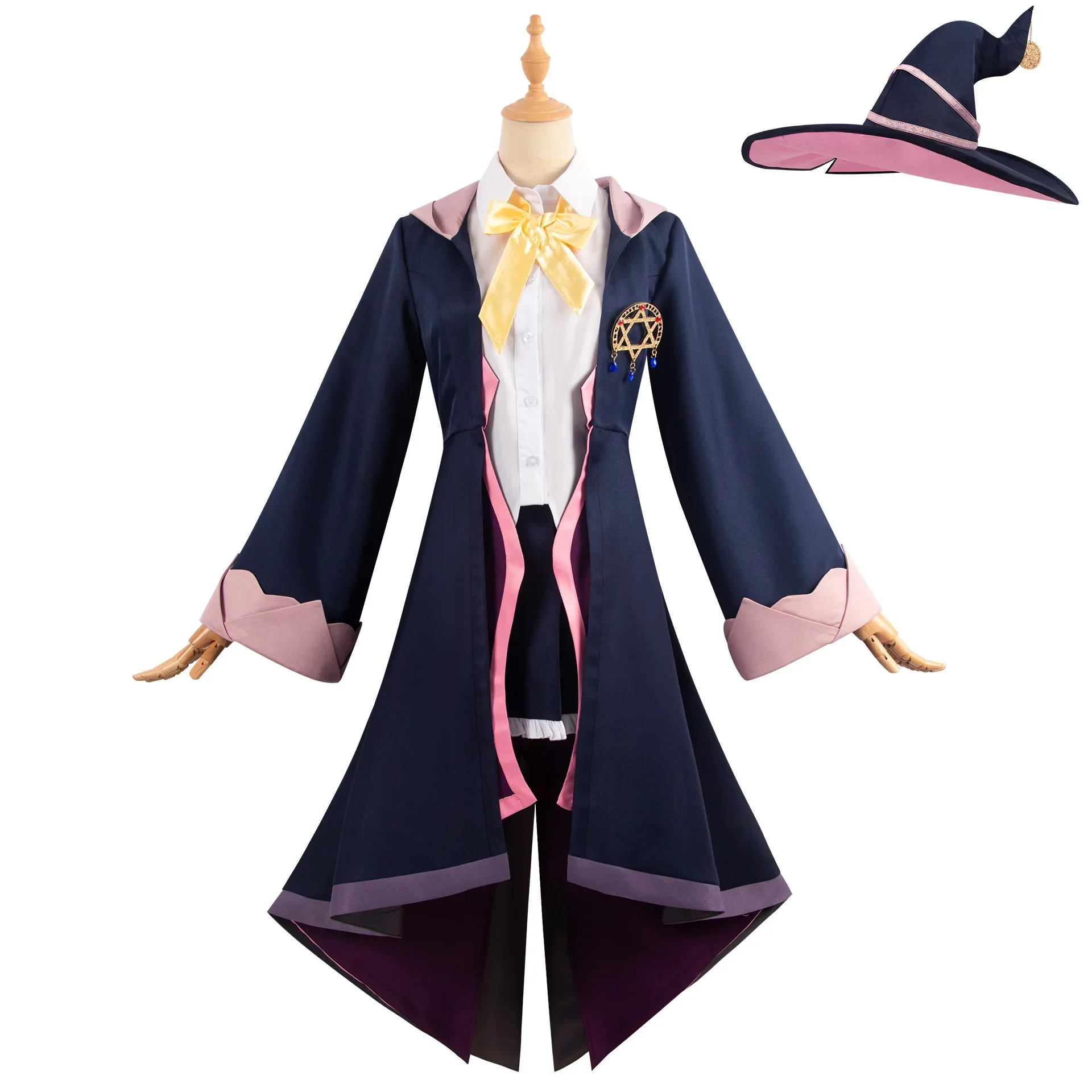 Аниме Манга Блуждающая Ведьма Путешествие Элейны Косплей Костюм Парик Шляпа