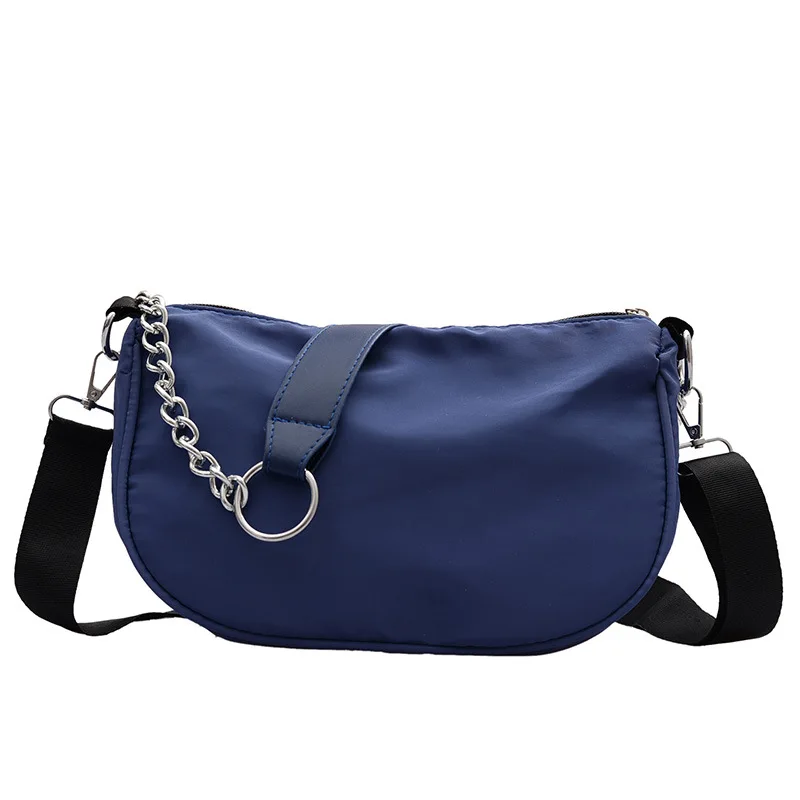 

Women Bag New Minimalist Cold Cloth Style Crescent All-match Chain Underarm bag Shoulder Messenger Shoulder Bag Hand Bag