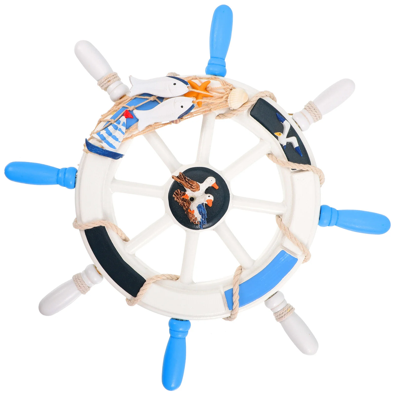 

Руль настенный подвесной крафтовый Декор Подвеска для дома Средиземноморский океан дизайн стиль деревянные украшения морской Винтаж