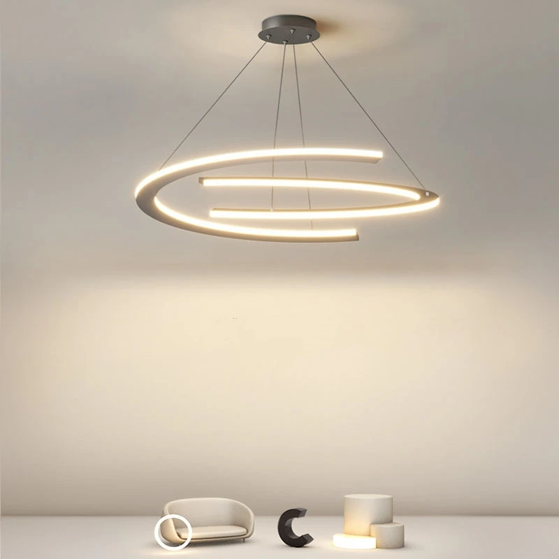 

Современные светодиодные подвесные светильники, минималистичный алюминиевый светильник для гостиной, спальни, бара, декоративное освещение, скандинавский домашний кухонный прибор