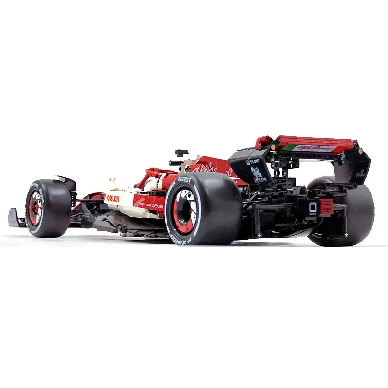 Технический MOC Cada C64005 Alfa Romeo F1 Team ORLEN C42 2022 Модель автомобиля 1868 шт. Строительные
