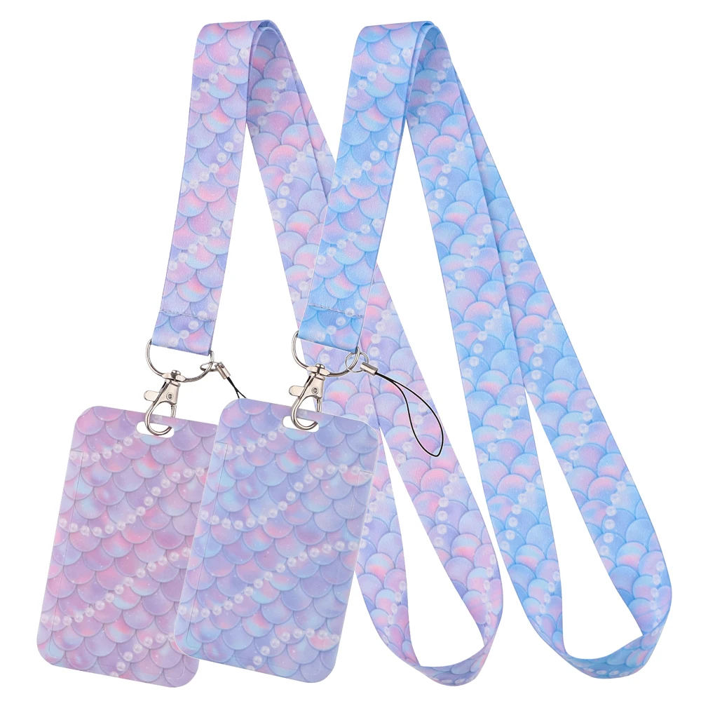 

Mermaid Neck Strap Lanyards for Keys Keychain Badge Holder ID Credit Card Pass Hang Rope Lariat Phone Charm Accessories