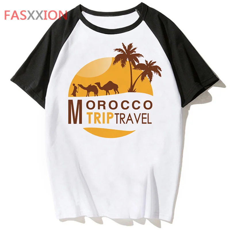 

Марокканская футболка Харадзюку для хип-топа, Мужская футболка, уличная одежда, забавная Мужская футболка в стиле хоп, футболка, одежда