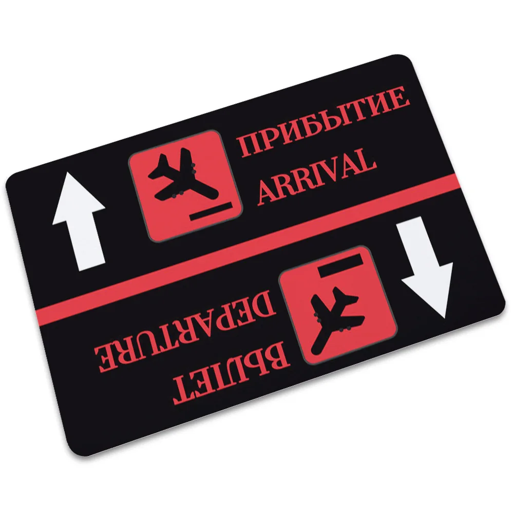 

New Arrival Russian Funny Doormat Thin Rubber Mat Indoor Outdoor Entrance Christmas Decorations for Home Floor Mat