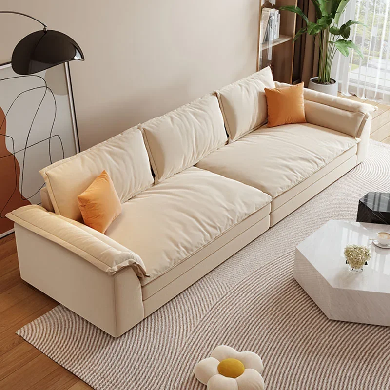 Минималистичные расслабляющие диваны с откидывающейся спинкой для гостиной в