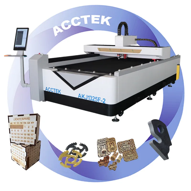 

6mm Metal and Wood MDF Acrylic Cutter 1325 Cutting Fiber Laser Machine
