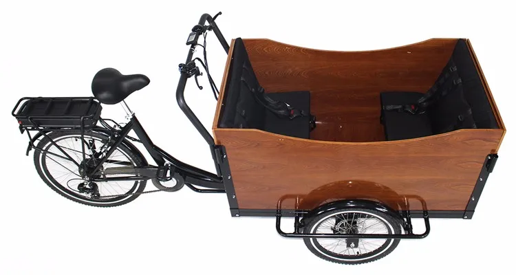 

Pedal cargo bike tricycle 3 wheel electric cargo bike for kids