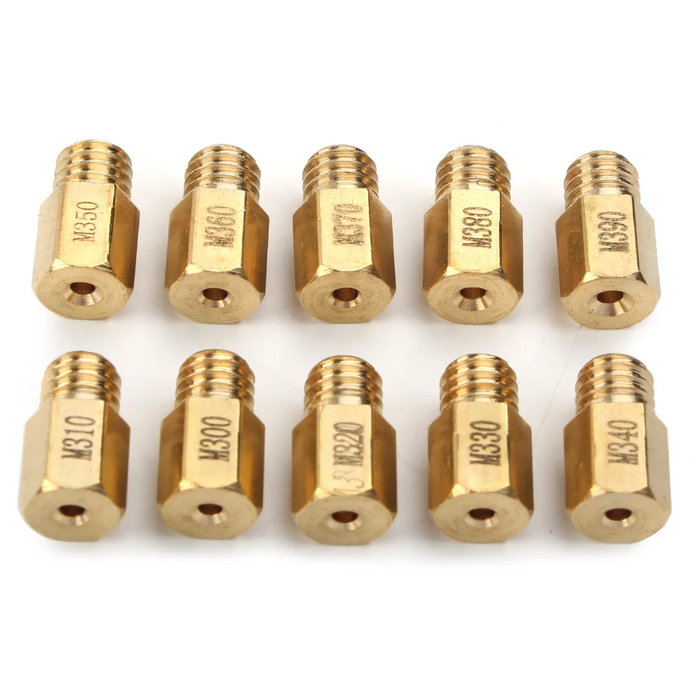 10 шт. мотоциклетный шестигранный главный струй подходит для карбюратора Mikuni VM TM