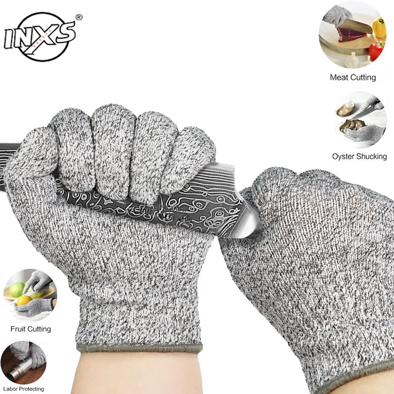 

Anti Cut Gloves Safety Level 5 Cut Proof Stab Resistant Metal Mesh Kitchen Butcher Cut-Resistant Tactical Gloves