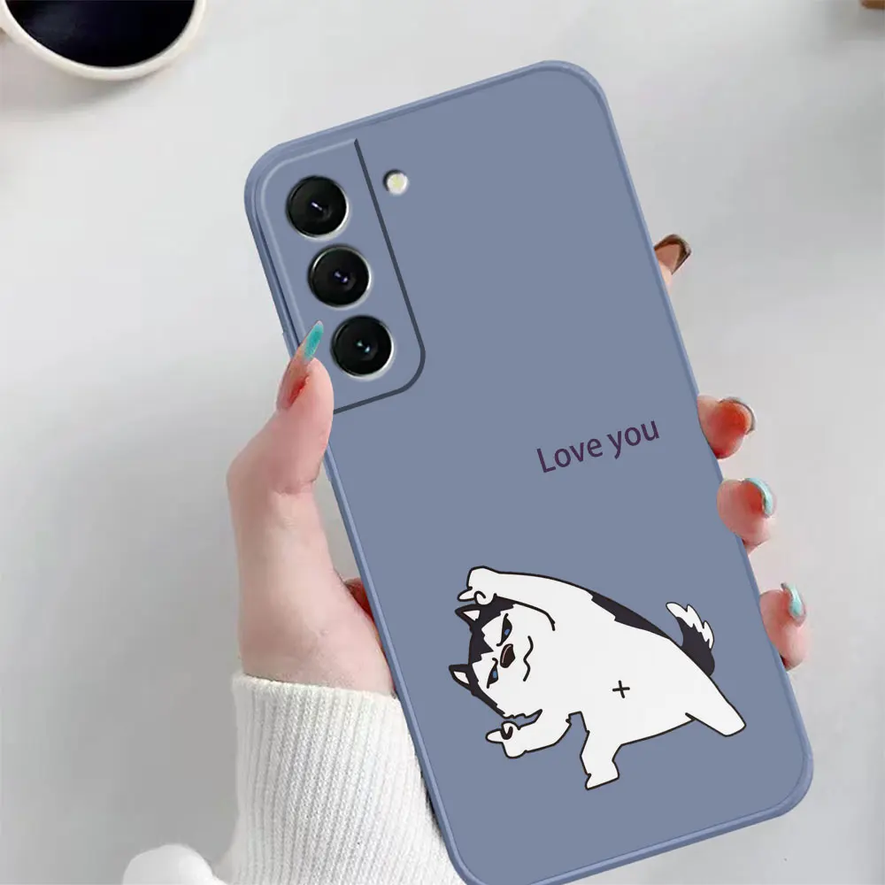 Case For Samsung Galaxy S23 S22 S21 S20 FE S11 S11E S10 S10E S9 S30 Ultra Plus 4G 5G Case Fundas Cqoues Shell Funny Couple Cats