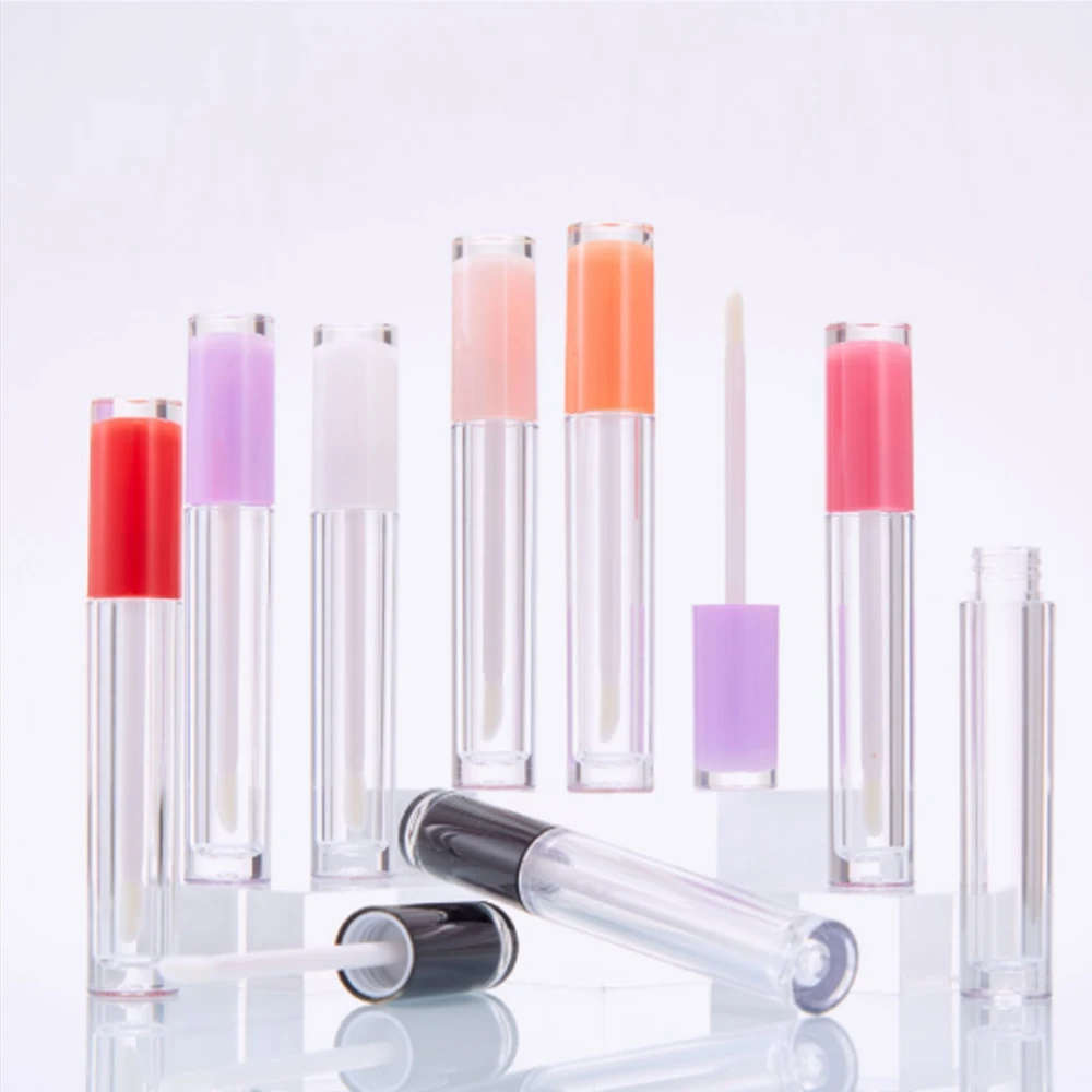 

5ml Empty Lip Gloss Tubes Cosmetic Containers Wholesale Lipstick Jars Balm Tube Cap Container Travel Makeup Tool Lip Balm
