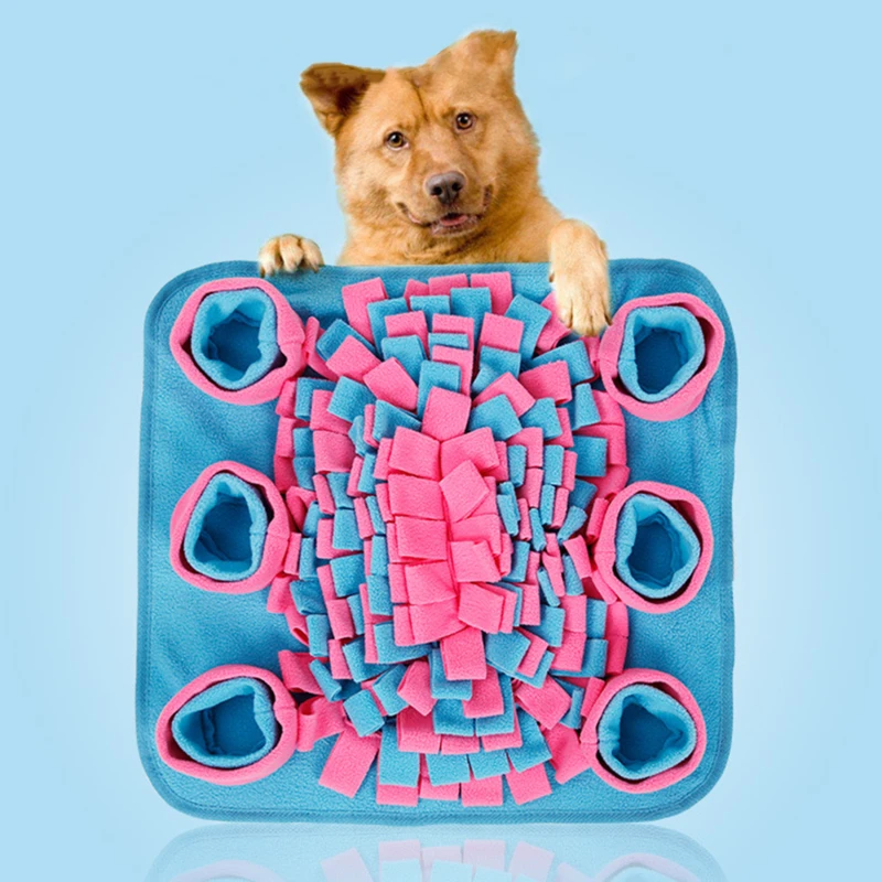 

Pet Dog Snuffle Mat Pet Sniffing Training Blanket Detachable Fleece Pads Dog Mat Relieve Stress Nosework Puzzle Toy Pet Nose Pad