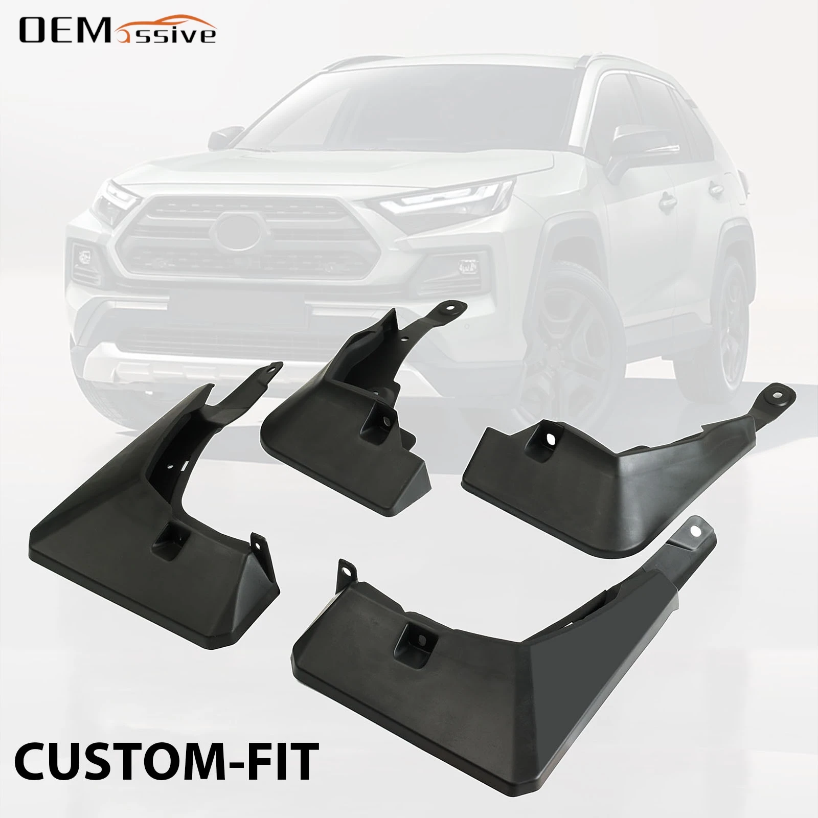 

4 шт. для Toyota RAV4 XA50 Adventure TRD Off-Road EDGE TRAIL 2019-20 2025 передние и задние брызговики 2024 2023 2022 2021