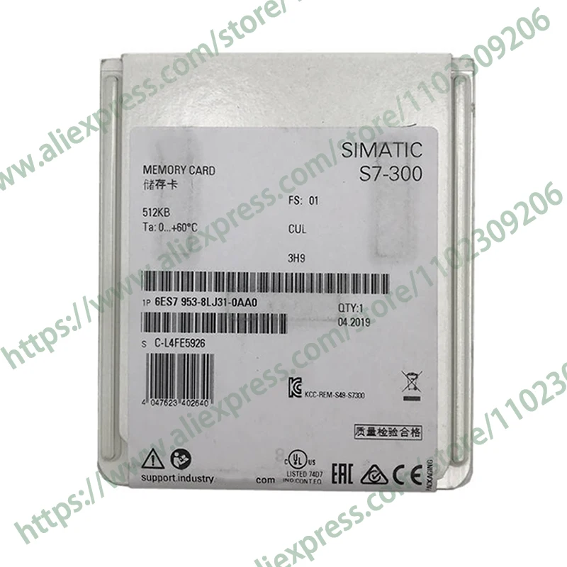 

New Original Plc Controller S7-300 6ES7953-8LJ31-0AA0 6ES7 953-8LJ31-0AA0 Storage Card Immediate delivery