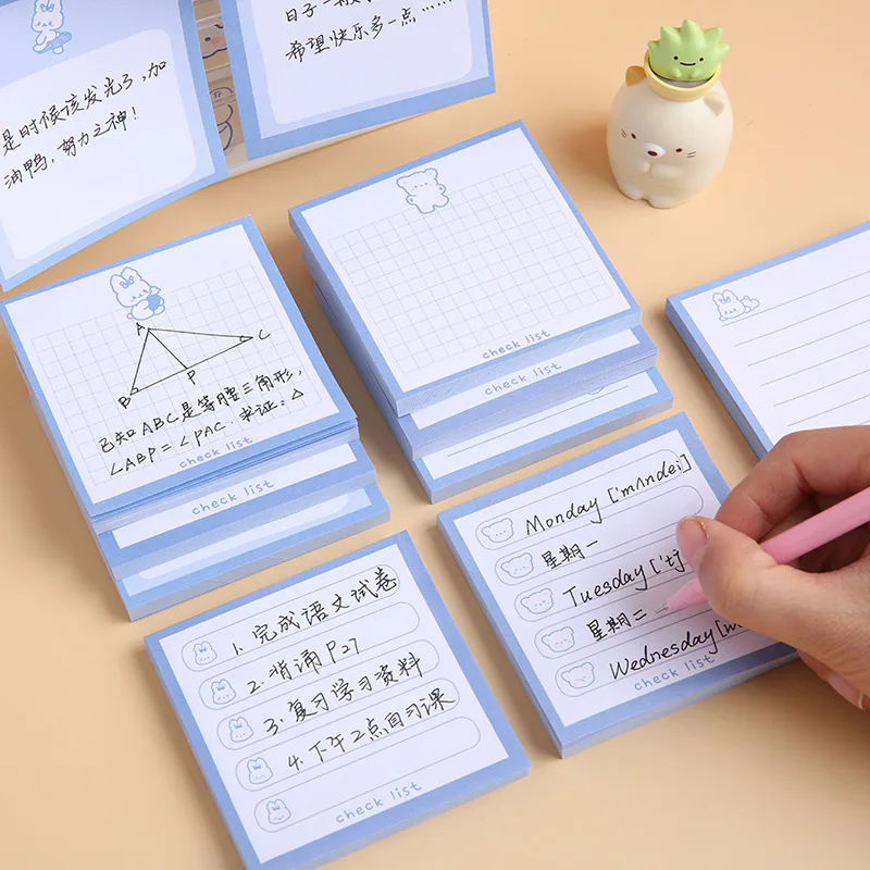 

1Pc Sticky Notes Cute Kawaii Cartoon Adhesive Notepad Memo Pad Office Supply School Stationery