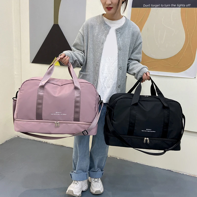 Women Travel Bag Luggage Dry Wet Separation Storage Bag Fashion Fitness Handbags High Quality Waterproof New Shoulder Bag