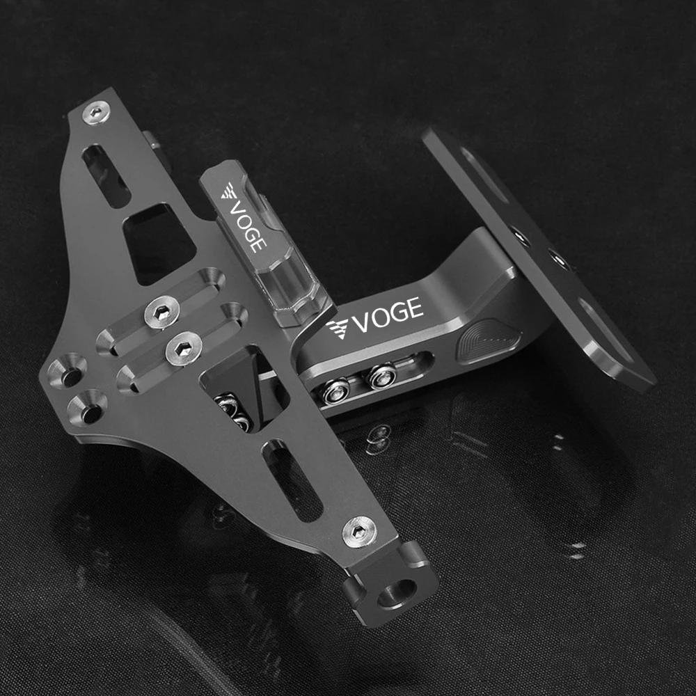 Фото DSX 500 525 625 650 900 Держатель номерного знака Рамка номерного знака Светодиодный кронштейн для VOGE DS900X DS500X DS525X DS625X DS650X №1
