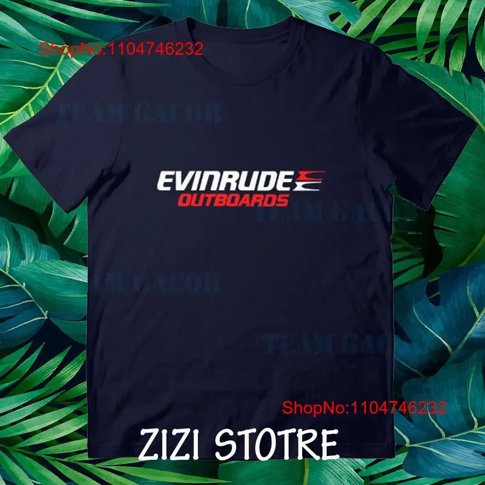 Фото Новая футболка с логотипом Evinrude Outboards, забавная, размеры от S до 5XL, винтажная, слегка стильная, мужская, уличная одежда унисекс, удобная №1