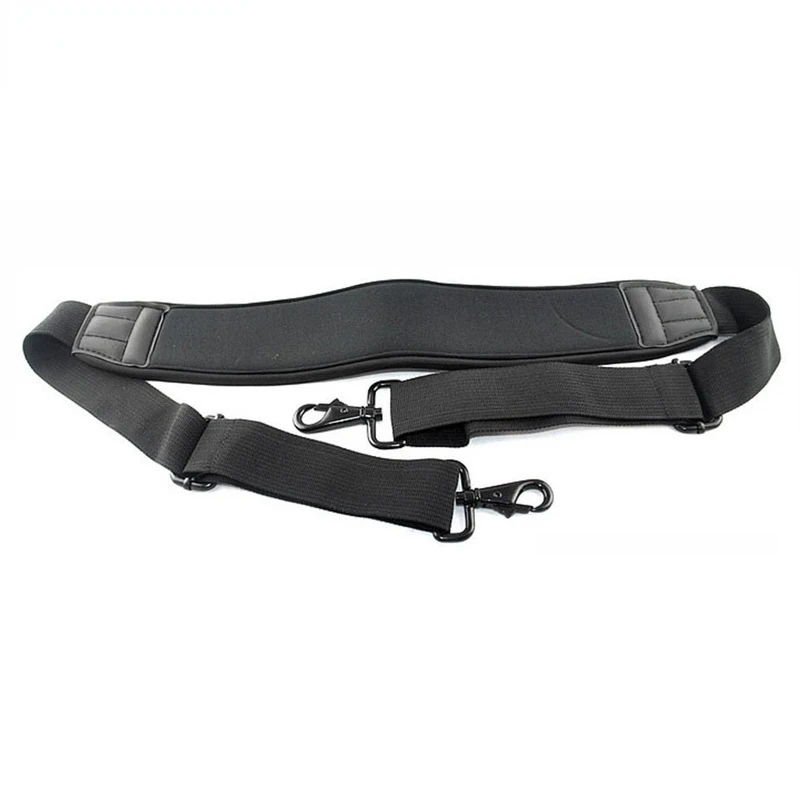Black Adjustable Shoulder Bag Strap with Double Hooks for Canon Nikon Laptop Computer Camera Stabilizer Bag