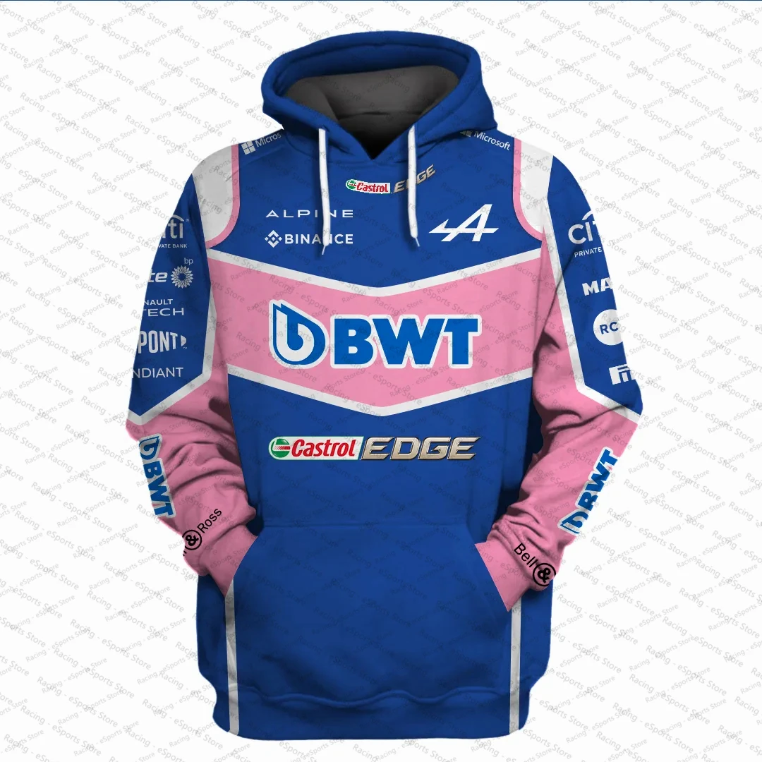 

2022 BWT Alpine F1 Team Fernando Alonso Driver Hoodie Formula One Team Suit Moto Motorcycle Racing Suit Riding Quick Dry Suit