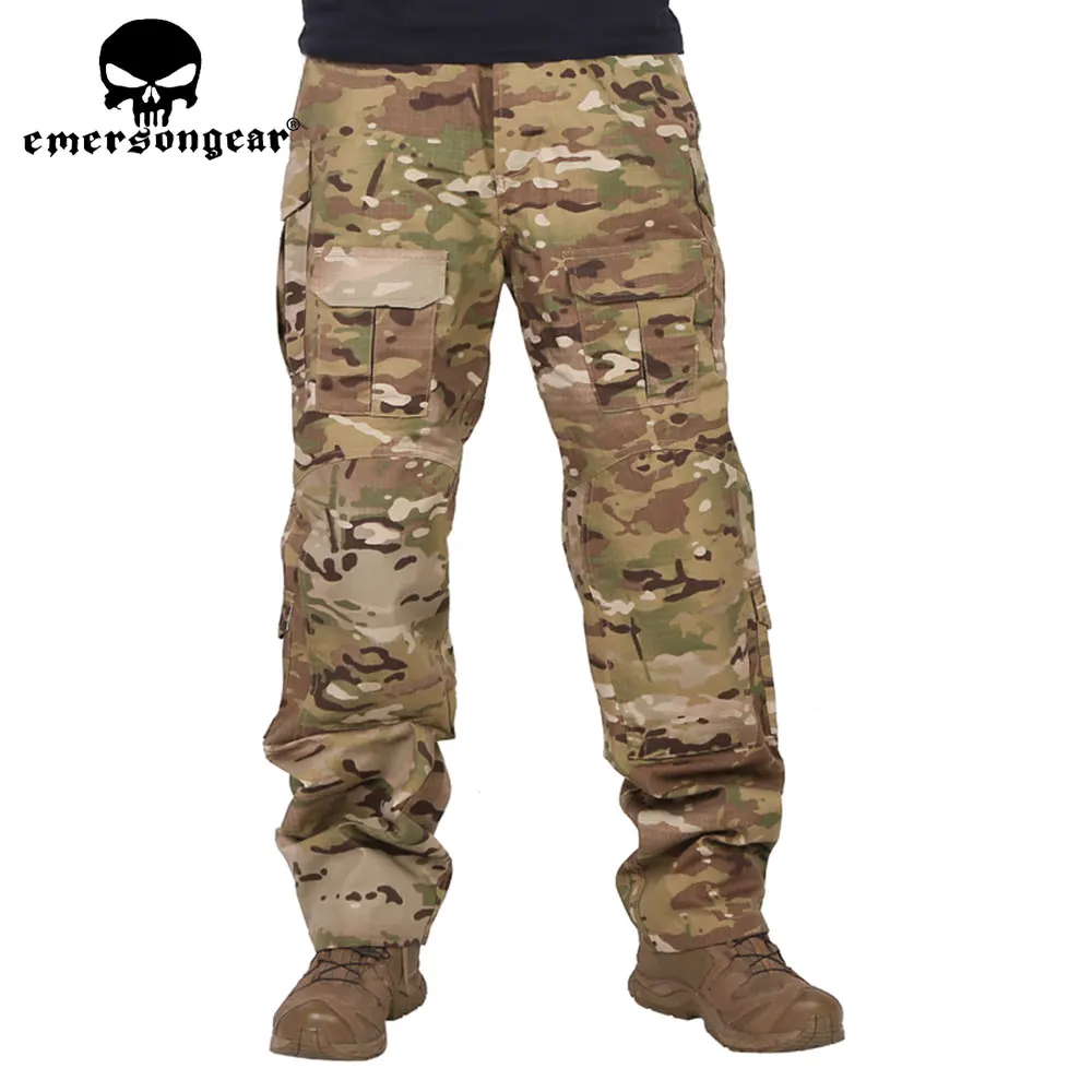 Emersongear Tactical Field Pants Camo Pants Militar Army Hunting Hiking Men Duty Cargo Trousers Airsoft Shooting Multicam EM6990
