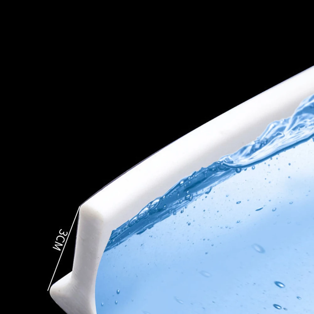 

100-300CM Bathroom Water Stopper Self-Adhesive Rubber Silicone Shower Barrier Flood Barrier Dry And Wet Separation Blocker