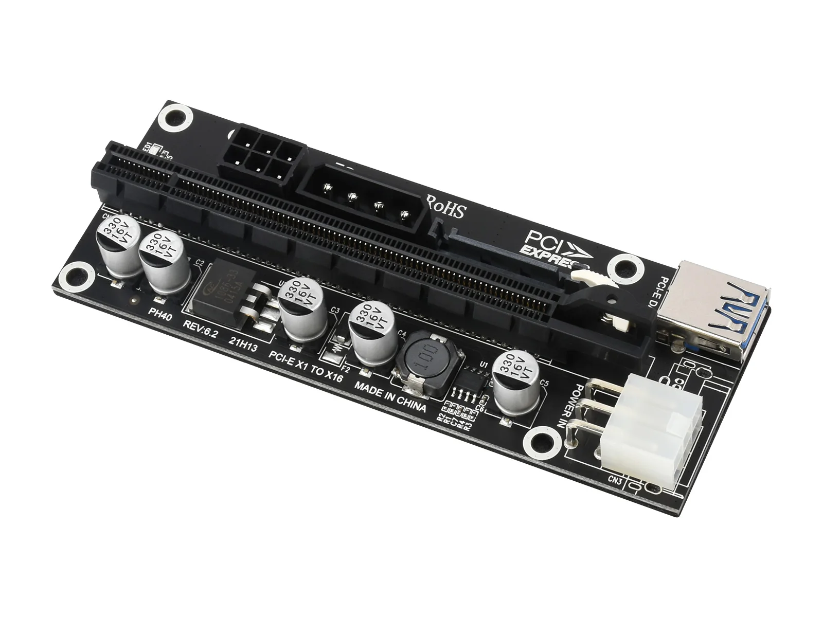 

Расширитель PCIe X1 на PCIe X16, используемый с M.2 для PCIe 4-Ch расширитель
