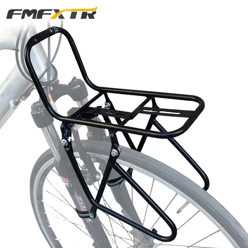 

Universal Bicycle Front Rack Super Load-bearing Mountain Bike Steel Front Frame Rack Bike Vegetable Basket Load Rack