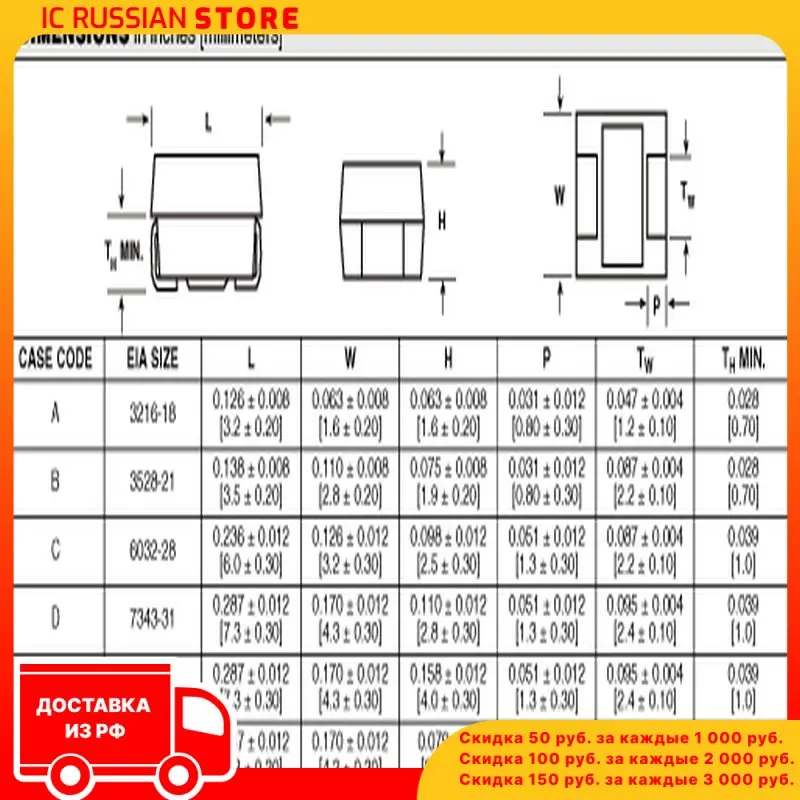TECAP 22mf/10V A 10% в корпусе | Электронные компоненты и принадлежности
