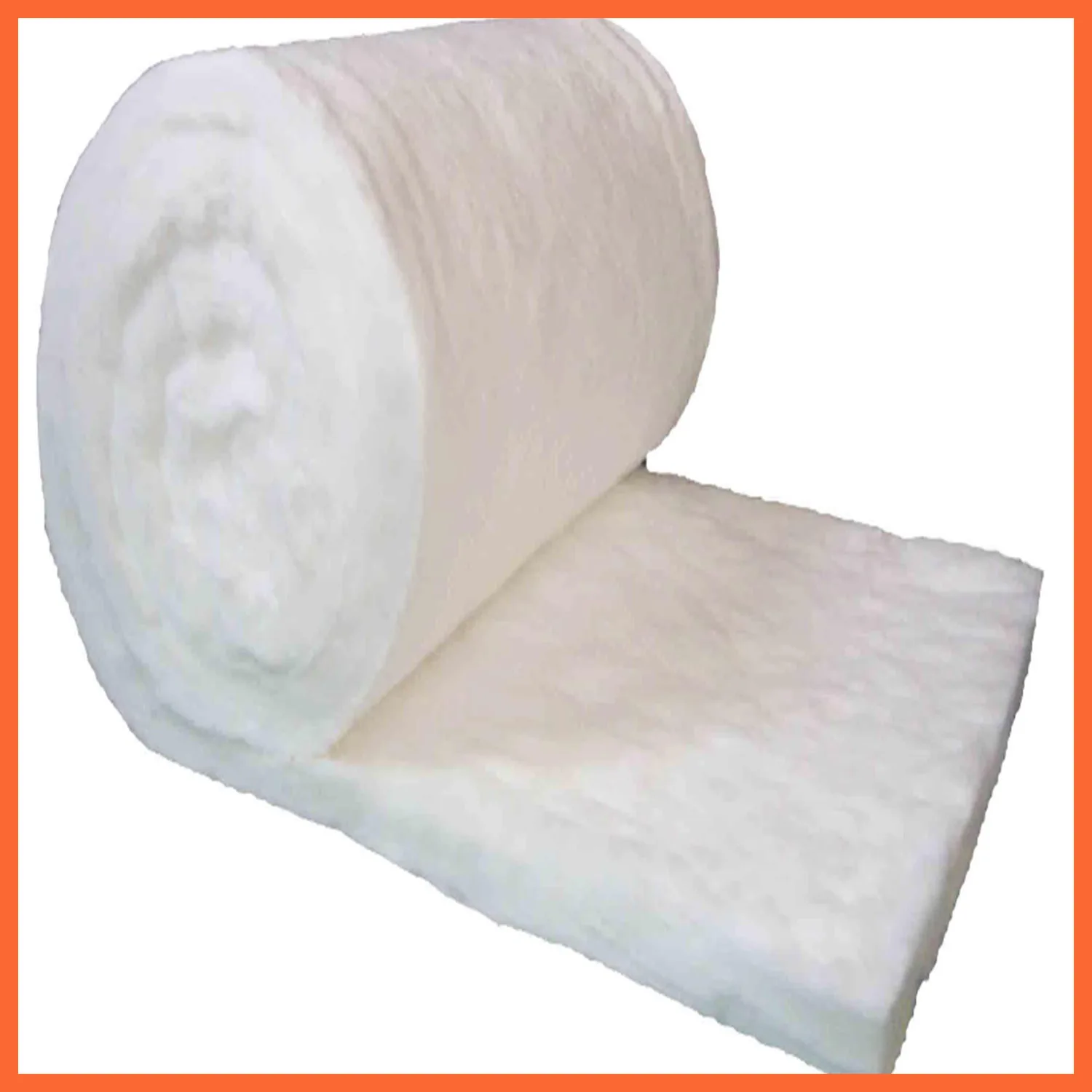 

24"x78"x0.4"Aluminium Silicaat Anti refractory fiber Ceramic blanket aluminum silicate needled blanket insulation Industrie DIY