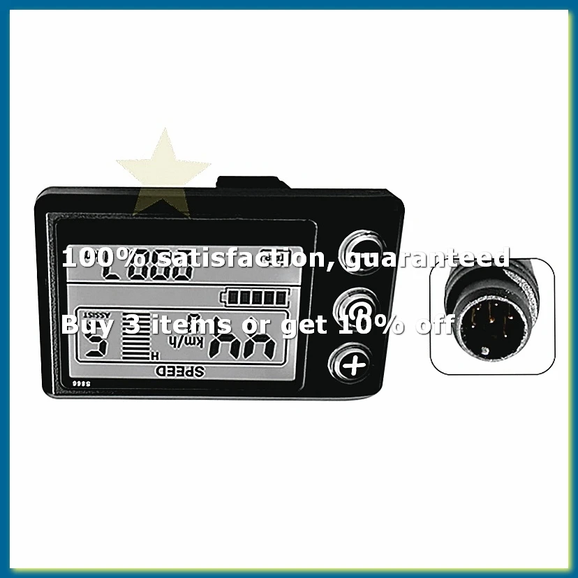 Фото ЖК-дисплей LCD-S866 для электровелосипеда, приборная панель, 24В 36В 48В, для электросамоката, 6PIN-WDL №1