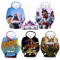 hot game fortnite battle royale hoodie 3d print long sleeve hoodie cartoon boy girls autumn winter personality fashion outerwear