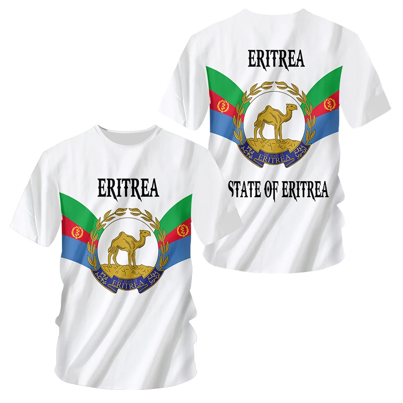 

Eritrea Flag T Shirt 3D Printing Retro Men Summer Casual Eritrea Jersey Oversized O Neck Unisex Tshirt Eritrea Clothes 6XL