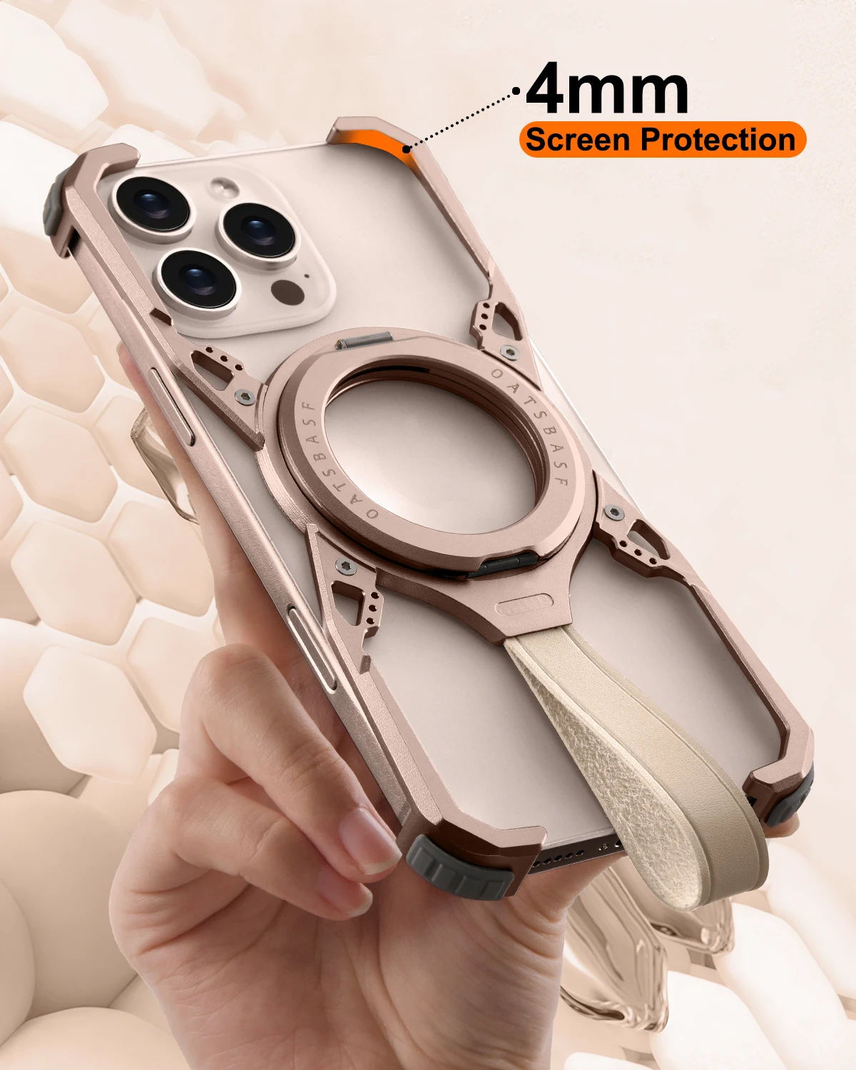Магнитный чехол для телефона Oatsbasf iPhone 16 Pro Max тонкий защитный противоударный