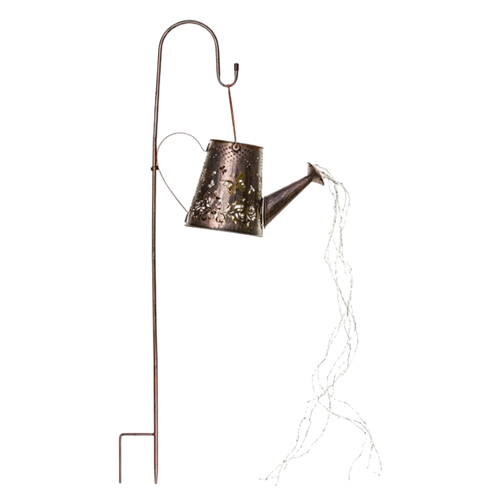

Solar LED Watering Can Lamp Sprinkles Fairy Lantern Waterproof Watering Can Landscape Lights For Yard Porch Lawn Driveway Patio