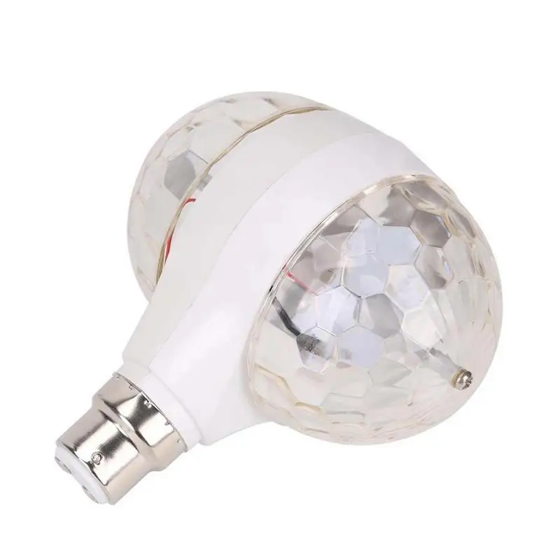 

Color Rotating Bulb LED Party Bulbs Colored Strobe Light Bulb Disco Bar Stage Club Multi Crystal Color Rotating Lights Bulbs
