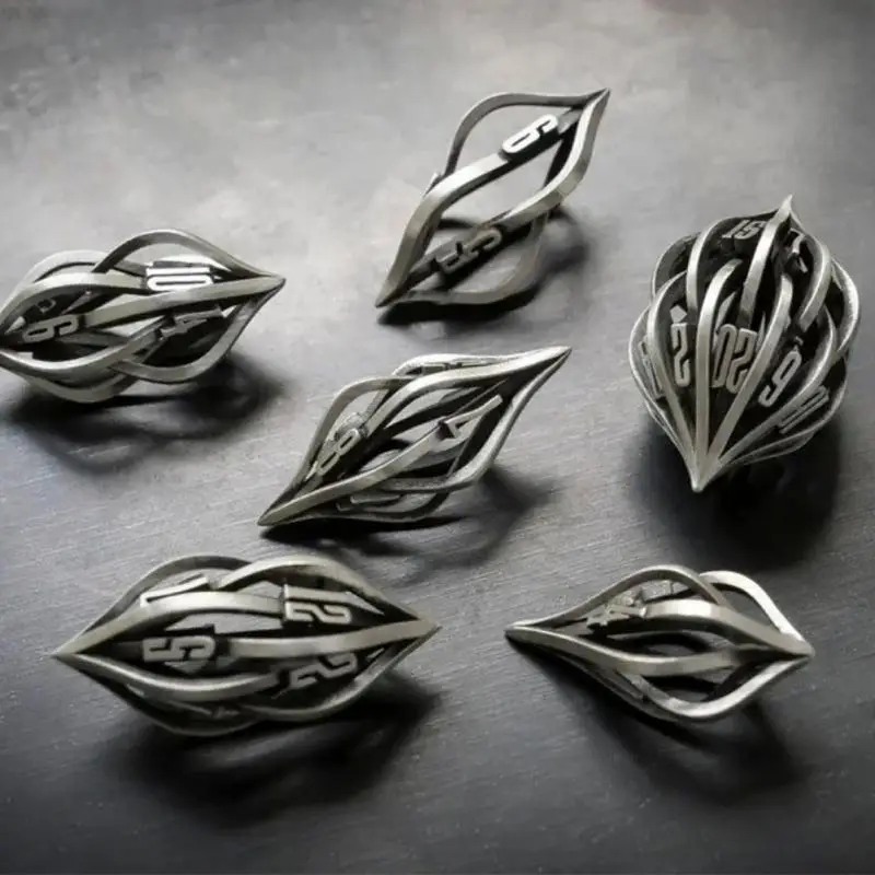 

7 костей, 3D стол для печати, предметы первой необходимости, забавные секретные кости, набор костей для загадок, набор костей из резинового ма...