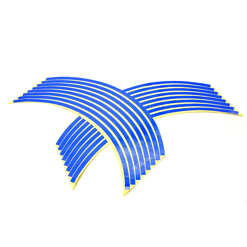 Наклейка на колесо велосипеда-внедорожника светоотражающая Строительная лента