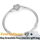 Новинка, браслет из стерлингового серебра 925 пробы, Европейский талисман для женщин, изготовление ювелирных изделий, классические бусины сделай сам, подарок для девушки