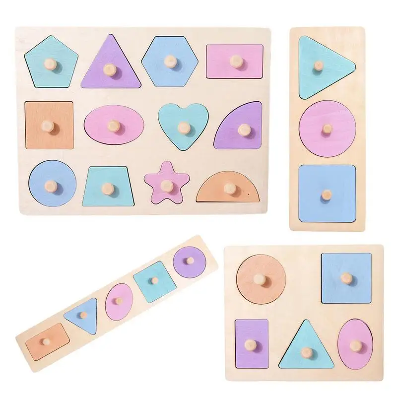 

Детская сортировочная игрушка Монтессори, деревянная сортировочная игрушка с геометрической формой, s-образные сортировочные блоки, подходящая головоломка