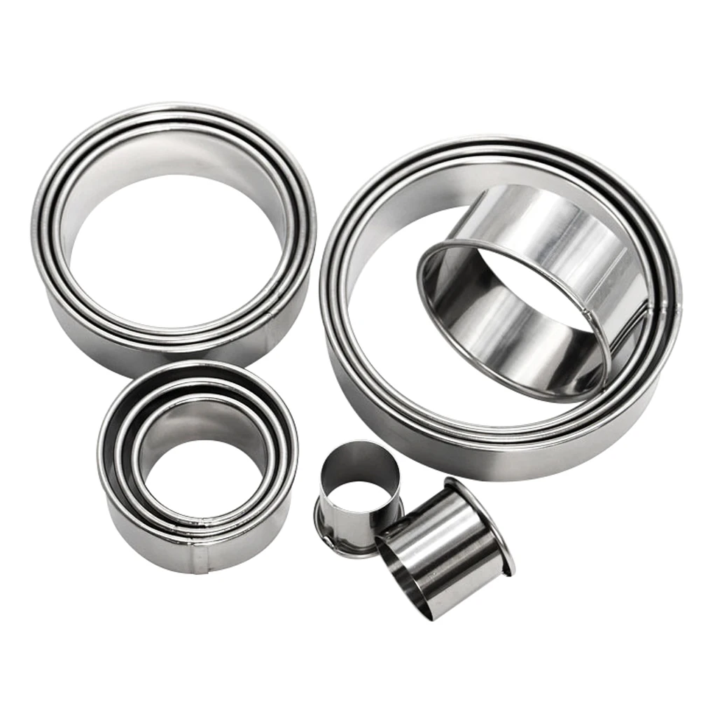 

1 кухонная круглая форма для печенья из нержавеющей стали, форма для печенья «сделай сам»