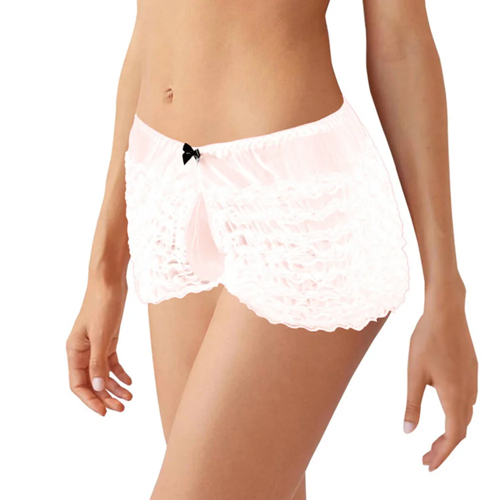 Мужские трусики-мешочки сексуальное кружевное нижнее белье трусы шорты дышащее