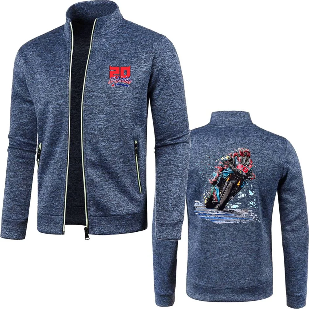 Мужские толстовки куртки на молнии флисовый спортивный костюм мотоциклист гонки