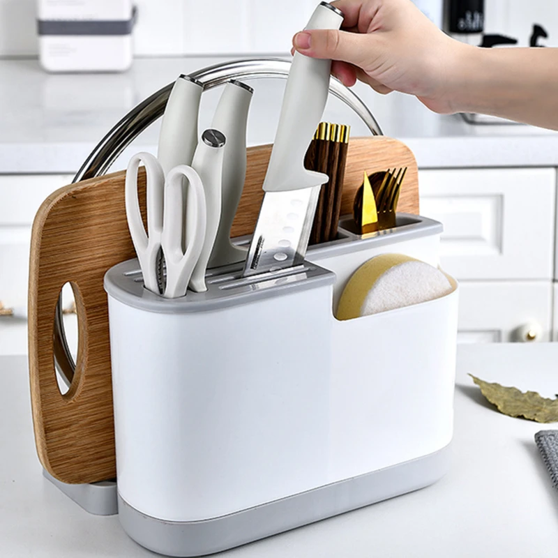 

Multi-function knife holder cutting board integrated kitchen supplies chopsticks lid pot knife holder lid pot
