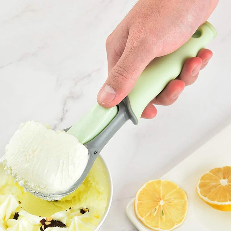 

Plastic Ice Cream Scoop Non-stick Anti-Freeze Ice Cream Spade Ice Cream Scooper for Fruits, Yogurt, Melon Ball, Sorbet