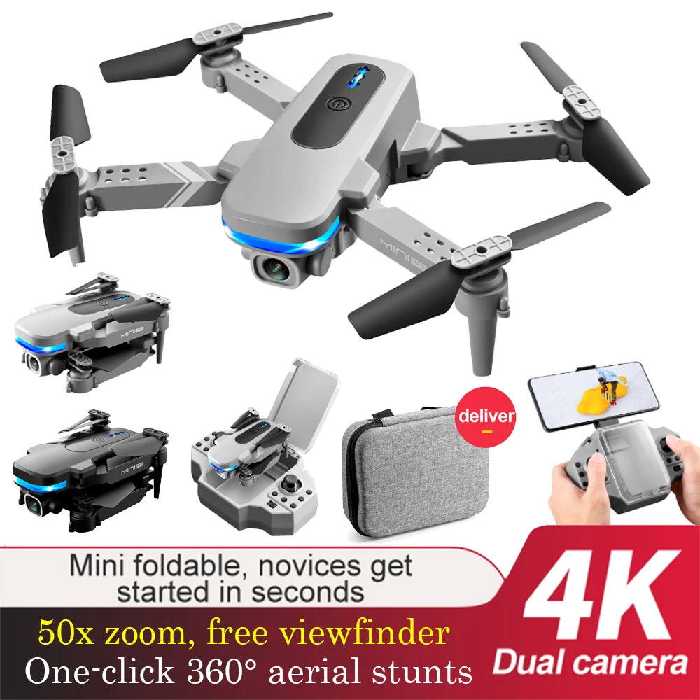 

Мини-Квадрокоптер KY910 складной с двойной HD-камерой, Wi-Fi 2,4 ГГц